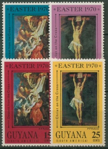 Guyana 1970 Ostern P.P. Rubens Gemälde 372/75 postfrisch