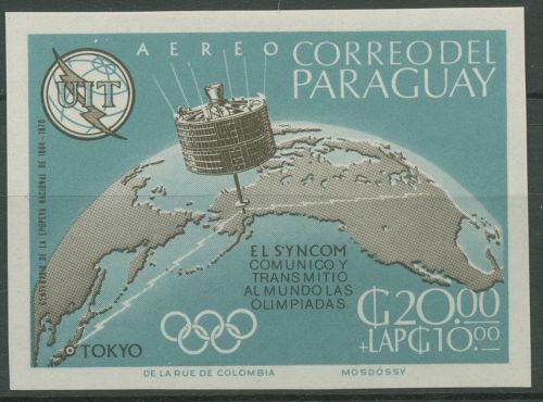 Paraguay 1965 Internationale Fernmeldeunion ITU Satellit 1486 postfrisch
