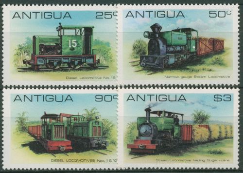 Antigua 1981 Eisenbahn Lokomotiven Zuckerrohrbahn 607/10 postfrisch