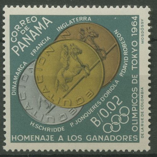Panama 1965 Olympia Sommerspiele Tokio Medaillengewinner Reiten 787 postfrisch
