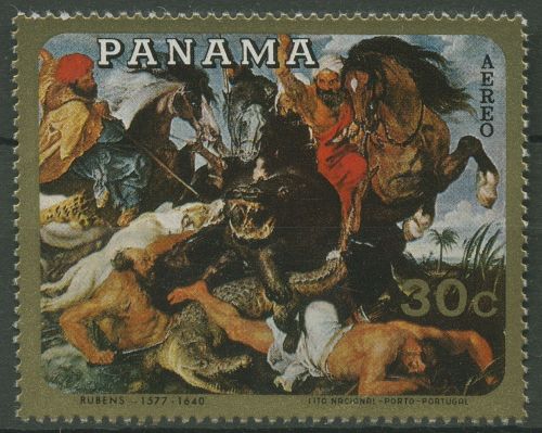 Panama 1968 Jagdszenen auf Gemälden und Gobelins P.P.Rubens 1115 postfrisch