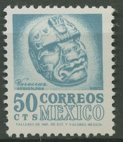 Mexiko 1953 Einheimische Bilder Präkolumbischer Kopf 1015 A II z postfrisch