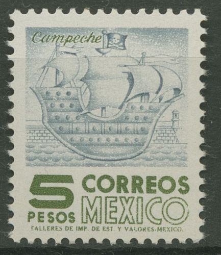 Mexiko 1953 Einheimische Bilder Segelschiff Galeere 1017 A II z postfrisch