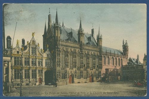 Brügge Justizpalast Rathaus, ungebraucht (AK4626)