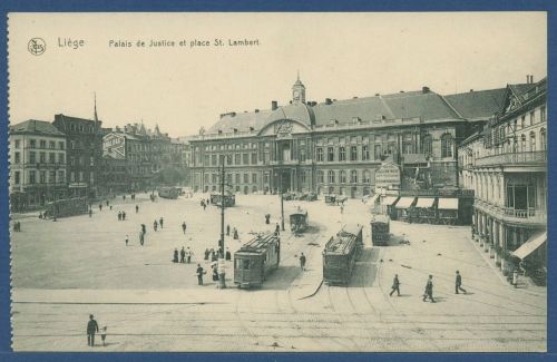 Lüttich Place St. Lambert Justizpalast, ungebraucht (AK4620)