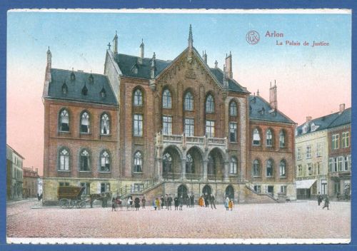 Arlon Justizpalast, gelaufen 1918 als Feldpost (AK4603)
