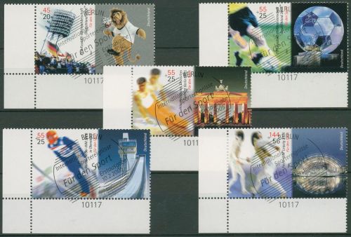 Bund 2005 Sport Fußball-WM Skisport 2439/43 Ecke 3 mit TOP-ESST Berlin (E3603)