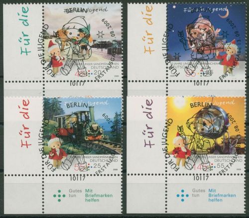 Bund 2009 Jugend: Sandmännchen 2748/51 Ecke 3 mit TOP-ESST Berlin (E3884)