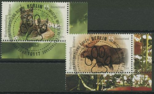Bund 2012 Wildtiere Nordluchs Elch 2913/14 Ecke 4 TOP-ESST Berlin (E3962)