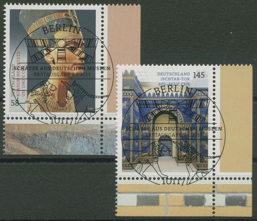Bund 2013 Schätze aus dt. Museen Nofretete 2975/76 Ecke 4 TOP-ESST Berlin(E3976)