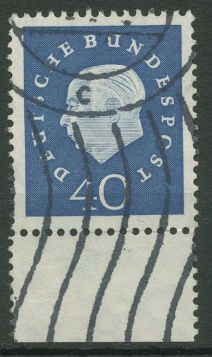 Bund 1959 Heuss Medaillon Bogenmarken Unterrand 305 UR gestempelt