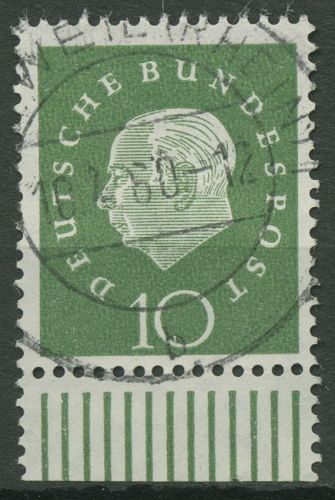 Bund 1959 Heuss Medaillon Bogenmarken Unterrand 303 W UR gestempelt