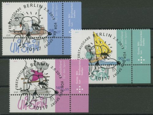 Bund 2013 Sporthilfe Mäuse Uli Stein 3004/06 Ecke 4 TOP-ESST Berlin (E3984)