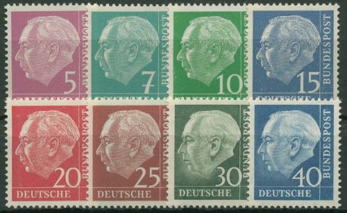 Bund 1960 Heuss LUMOGEN Papier mit Fluoreszenz 179/260 y postfrisch