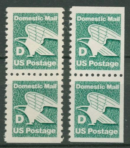 USA 1985 Adler-Emblem der Post Portoerhöhung 1723 Do/Du, Eo/Eu postfrisch