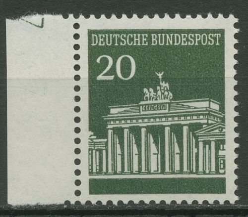Bund 1966 Brandenburger Tor mit Druckerzeichen 507 DZ 7 postfrisch