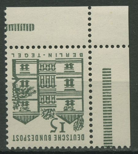 Bund 1964/65 Bauwerke klein, Ecke aus MHB 455 b ER 10.2 postfrisch