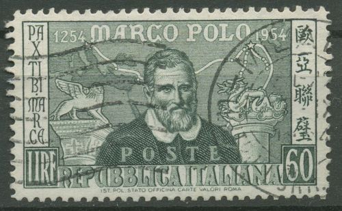 Italien 1953 Seefahrer Marco Polo 915 C gestempelt