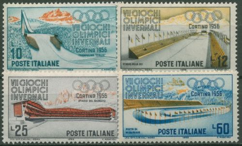 Italien 1956 Olympische Winterspiele Cortina d´Ampezzo 958/61 mit Falz