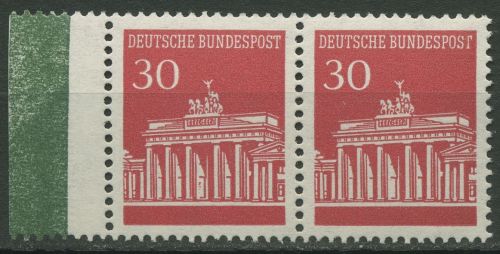 Bund 1966 Brandenburger Tor aus MHB 12, 508 waag. Paar MHB postfrisch