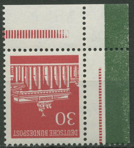 Bund 1966 Brandenburger Tor Ecke aus MHB 12, 508 ER 12.2 postfrisch