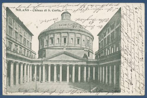 Mailand Chiesa di S. Carlo, gelaufen 1904 (AK4607)