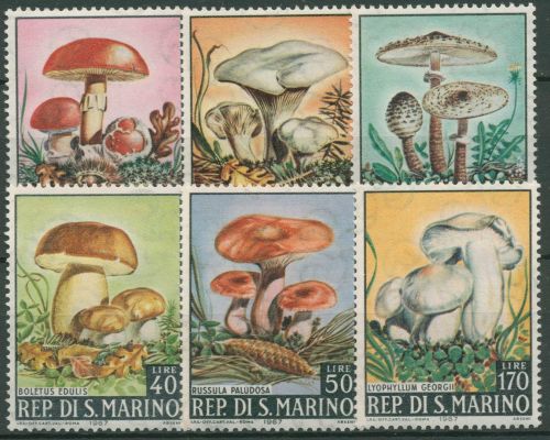 San Marino 1967 Pilze 891/96 postfrisch