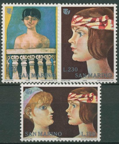 San Marino 1975 Internationales Jahr der Frau Gemälde 1099/01 postfrisch