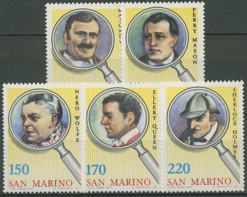 San Marino 1979 Kriminalliteratur Detektive 1175/79 postfrisch