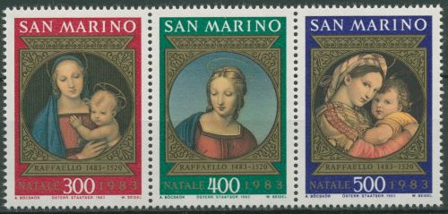 San Marino 1983 Weihnachten Gemälde von Raffael 1288/90 ZD postfrisch