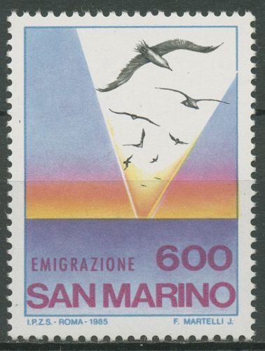 San Marino 1985 Emigration Seemöwen 1315 postfrisch