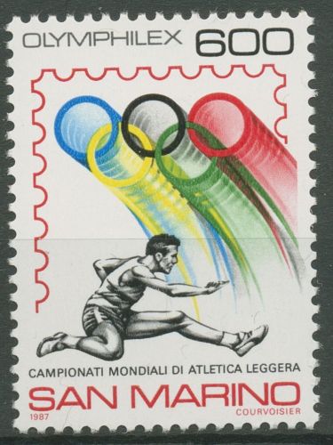 San Marino 1987 OLYMPHILEX Leichtathletik-WM 1374 postfrisch