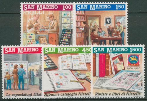 San Marino 1991 Förderung der Philatelie Briefmarken 1467/71 postfrisch