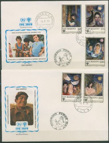 San Marino 1979 Jahr des Kindes Gemälde 1182/86 FDC (X62095)