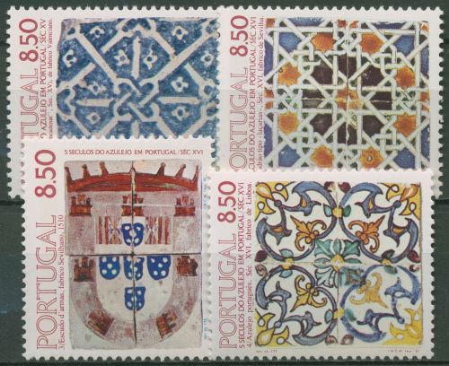 Portugal 1981 500 Jahre Azulejos 1528+1535+1539+1548 postfrisch