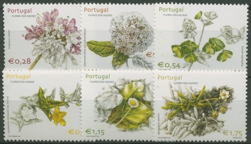 Portugal - Azoren 2002 Pflanzen: Maßliebchen, Wolfsmilch 484/89 postfrisch