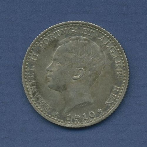 Portugal 100 Reis 1910, Manuel II., KM 548 vz (m6042)