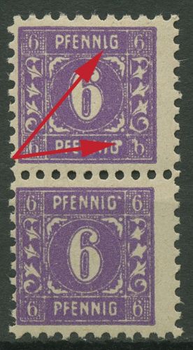 SBZ Mecklenburg-Vorpommern Freimarke Plattenfehler 9 a XIII postfrisch geprüft