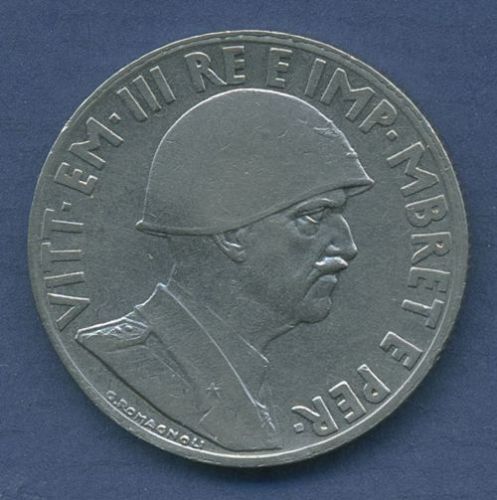Albanien 1 Lek 1939, Vittorio Emanuele III., KM 31 ss-vz (m6059)