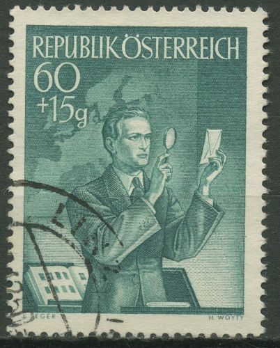 Österreich 1950 Tag der Briefmarke 957 gestempelt