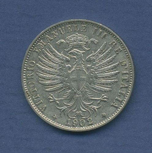 Italien 25 Centesimi 1902, Vittorio Emanuele III., KM 36 ss-vz (m6067)