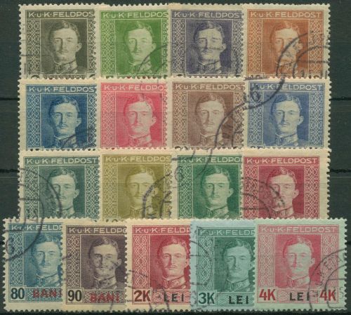 Österreich Feldpost für Rumänien 1917 Kaiser Karl 1/17 A gestempelt
