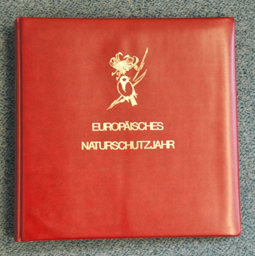 BOREK Binder mit 6-Loch Mechanik Europ. Denkmalschutzjahr rot gebraucht (Z335)