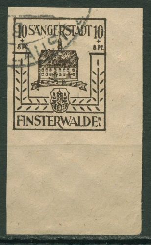 Finsterwalde 1946 Wiederaufbau 6 Ecke 4 gestempelt