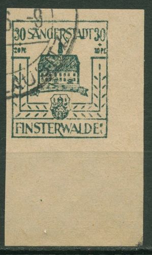 Finsterwalde 1946 Wiederaufbau 9 a Ecke 4 gestempelt