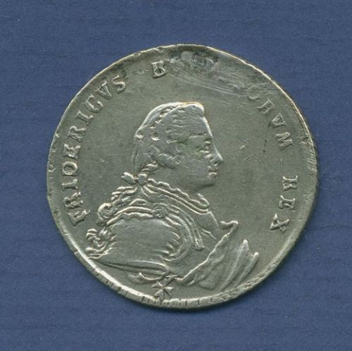 Brandenburg-Preußen 1/4 Taler 1750 A, Friedrich II., ss entfernter Henkel (m6112)
