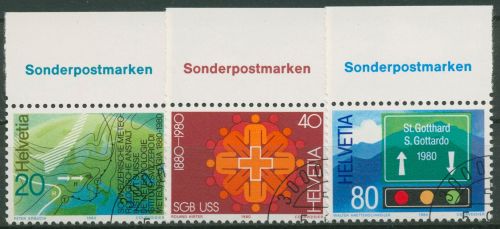 Schweiz 1980 Ereignisse Meteorologie Gotthardtunnel 1184/86 Oberrand gestempelt