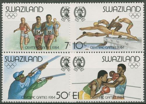 Swaziland 1984 Olympische Sommerspiele Los Angeles 458/61 postfrisch