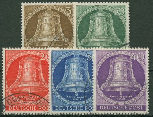Berlin 1953 Freiheitsglocke, Klöppel in der Mitte 101/05 gestempelt