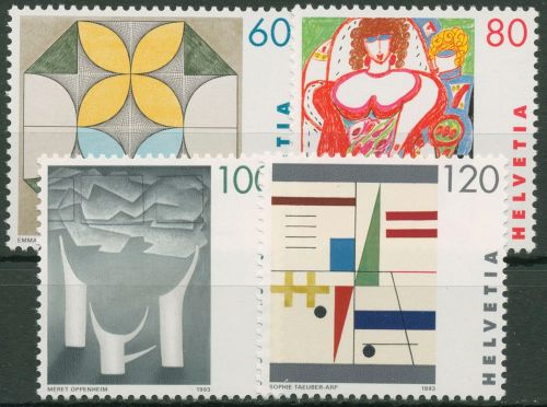 Schweiz 1993 Persönlichkeiten Frauen Kunstwerke 1506/09 postfrisch